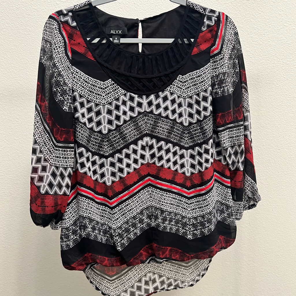 [Alyx] Patterned Blouse